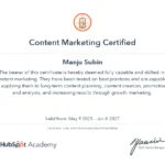 HubSpot Certified for best freelance digital Marketer in Thrissur | Inbound & CRM Expertise Ready to Deliver Results